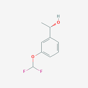 molecular formula C9H10F2O2 B1460930 (1S)-1-[3-(difluoromethoxy)phenyl]ethan-1-ol CAS No. 1315378-58-5