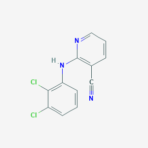 molecular formula C12H7Cl2N3 B1460931 2-((2,3-二氯苯基)氨基)烟腈 CAS No. 1040084-21-6