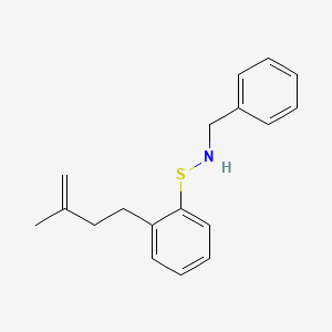 N-{[2-(3-Methylbut-3-en-1-yl)phenyl]sulfanyl}-1-phenylmethanamine