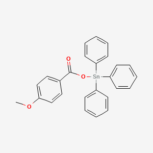 [(4-Methoxybenzoyl)oxy](triphenyl)stannane