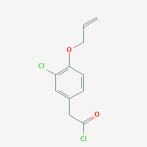 {3-Chloro-4-[(prop-2-en-1-yl)oxy]phenyl}acetyl chloride