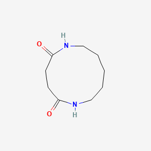 molecular formula C9H16N2O2 B14609390 1,6-Diazacycloundecane-2,5-dione CAS No. 57531-05-2