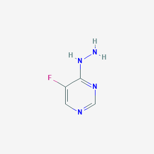 molecular formula C4H5FN4 B1460940 5-Fluoro-4-hydrazinylpyrimidine CAS No. 1092307-06-6