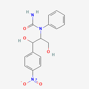 N-[1,3-Dihydroxy-1-(4-nitrophenyl)propan-2-yl]-N-phenylurea