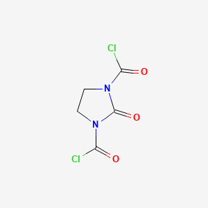 molecular formula C5H4Cl2N2O3 B14609437 2-Oxoimidazolidine-1,3-dicarbonyl dichloride CAS No. 57989-95-4