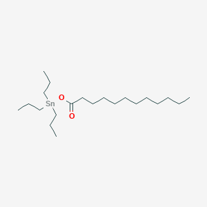 molecular formula C21H44O2Sn B14609439 Tripropyltin laurate CAS No. 57808-37-4