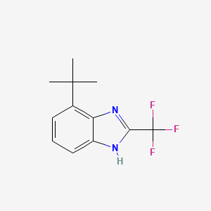 molecular formula C12H13F3N2 B14609440 4-tert-Butyl-2-(trifluoromethyl)-1H-benzimidazole CAS No. 60168-03-8