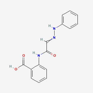 molecular formula C15H13N3O3 B14609455 2-[[2-(Phenylhydrazinylidene)acetyl]amino]benzoic acid CAS No. 57527-46-5