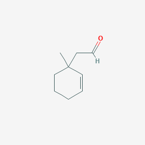 molecular formula C9H14O B14609463 (1-Methylcyclohex-2-en-1-yl)acetaldehyde CAS No. 60415-75-0