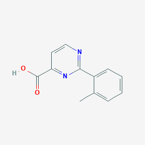 molecular formula C12H10N2O2 B1460947 2-(o-Tolyl)pyrimidine-4-carboxylic acid CAS No. 1092300-22-5