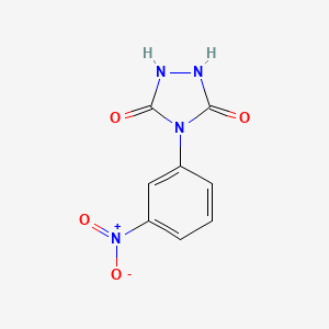 molecular formula C8H6N4O4 B1460948 4-(3-Nitrophenyl)-1,2,4-triazolidine-3,5-dione CAS No. 928323-86-8
