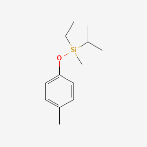 molecular formula C14H24OSi B14609499 Methyl(4-methylphenoxy)di(propan-2-yl)silane CAS No. 59280-36-3