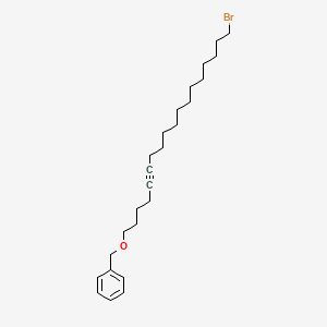 molecular formula C25H39BrO B14609504 {[(18-Bromooctadec-5-YN-1-YL)oxy]methyl}benzene CAS No. 60789-57-3