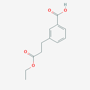 3-(3-Ethoxy-3-oxopropyl)benzoic acid