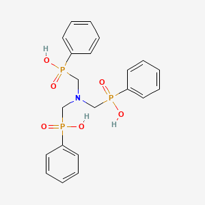 molecular formula C21H24NO6P3 B14609514 [Nitrilotris(methylene)]tris[phenyl(phosphinic acid)] CAS No. 60703-83-5