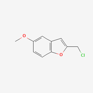 molecular formula C10H9ClO2 B1460952 2-(氯甲基)-5-甲氧基-1-苯并呋喃 CAS No. 933786-82-4