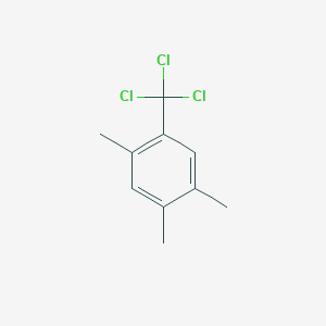 molecular formula C10H11Cl3 B14609541 Benzene, 1,2,4-trimethyl-5-(trichloromethyl)- CAS No. 58085-75-9