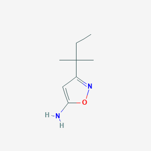 molecular formula C8H14N2O B1460955 3-(2-甲基丁-2-基)-1,2-恶唑-5-胺 CAS No. 941867-85-2