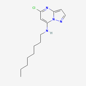 molecular formula C14H21ClN4 B14609552 5-Chloro-N-octylpyrazolo[1,5-A]pyrimidin-7-amine CAS No. 61098-27-9