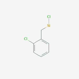 molecular formula C7H6Cl2Si B14609570 Chloro(chlorophenyl)methylsilane CAS No. 57883-53-1