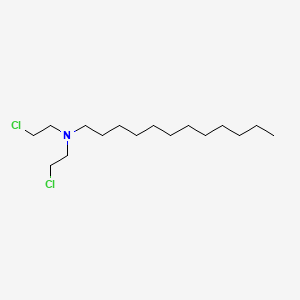 molecular formula C16H33Cl2N B14609578 N,N-bis(2-chloroethyl)dodecan-1-amine CAS No. 60855-85-8