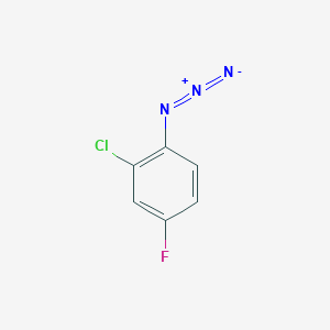 molecular formula C6H3ClFN3 B1460958 1-Azido-2-chloro-4-fluorobenzene CAS No. 1092774-33-8