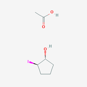 molecular formula C7H13IO3 B14609593 acetic acid;(1R,2R)-2-iodocyclopentan-1-ol CAS No. 57857-87-1