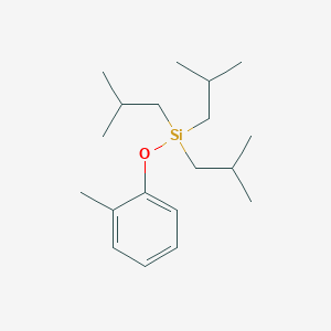 molecular formula C19H34OSi B14609599 (2-Methylphenoxy)tris(2-methylpropyl)silane CAS No. 59280-21-6