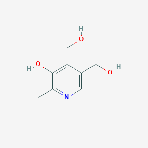 molecular formula C9H11NO3 B14609606 2-Ethenyl-4,5-bis(hydroxymethyl)pyridin-3-ol CAS No. 60331-43-3