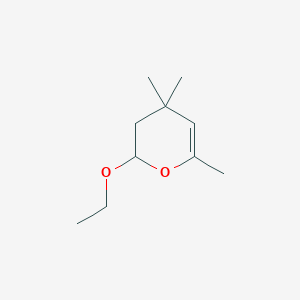 molecular formula C10H18O2 B14609610 2-Ethoxy-4,4,6-trimethyl-3,4-dihydro-2H-pyran CAS No. 60582-04-9