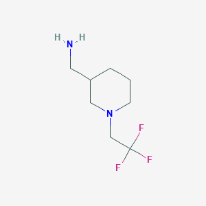 [1-(2,2,2-Trifluoroethyl)piperidin-3-yl]methanamine
