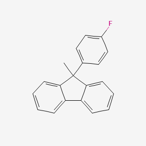 molecular formula C20H15F B14609629 9-(4-Fluorophenyl)-9-methyl-9H-fluorene CAS No. 60253-08-9