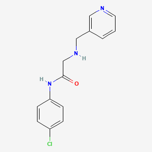 molecular formula C14H14ClN3O B1460964 N-(4-氯苯基)-2-[(吡啶-3-基甲基)氨基]乙酰胺 CAS No. 1040053-61-9