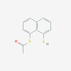 molecular formula C12H10OS2 B14609668 S-(8-Sulfanylnaphthalen-1-yl) ethanethioate CAS No. 59416-51-2