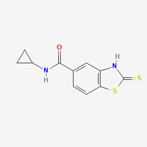 B1460967 N-cyclopropyl-2-mercapto-1,3-benzothiazole-5-carboxamide CAS No. 1087448-66-5