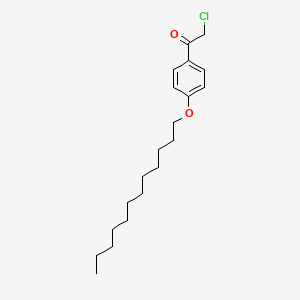 molecular formula C20H31ClO2 B14609699 2-Chloro-1-[4-(dodecyloxy)phenyl]ethan-1-one CAS No. 58995-77-0