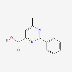 molecular formula C12H10N2O2 B1460970 6-Methyl-2-phenylpyrimidine-4-carboxylic acid CAS No. 858269-17-7