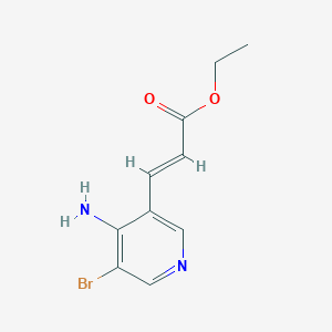 molecular formula C10H11BrN2O2 B1460973 Ethyl 3-(4-amino-5-bromo-3-pyridyl)acrylate CAS No. 912760-87-3