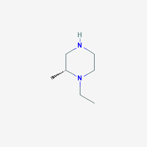 molecular formula C7H16N2 B1460975 (R)-1-Ethyl-2-methyl-piperazine CAS No. 1187931-30-1