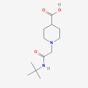 molecular formula C12H22N2O3 B1460976 1-(2-(叔丁基氨基)-2-氧代乙基)哌啶-4-羧酸 CAS No. 1156151-43-7