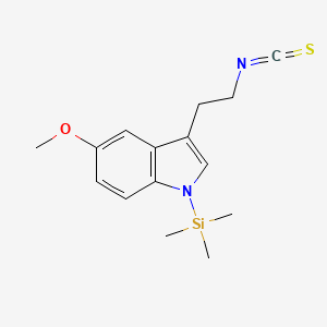 3-(2-Isothiocyanatoethyl)-5-methoxy-1-(trimethylsilyl)-1H-indole