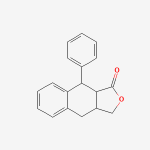 molecular formula C18H16O2 B14609767 9-Phenyl-3a,4,9,9a-tetrahydronaphtho[2,3-c]furan-1(3H)-one CAS No. 61019-11-2