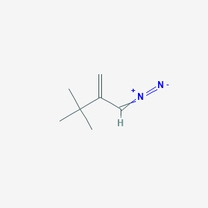 molecular formula C7H12N2 B14609785 2-(Diazomethyl)-3,3-dimethylbut-1-ene CAS No. 57331-81-4