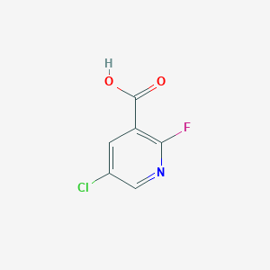 molecular formula C6H3ClFNO2 B1460980 5-氯-2-氟烟酸 CAS No. 884494-57-9