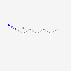 molecular formula C9H17N B14609803 2,6-Dimethylheptanenitrile CAS No. 58475-05-1