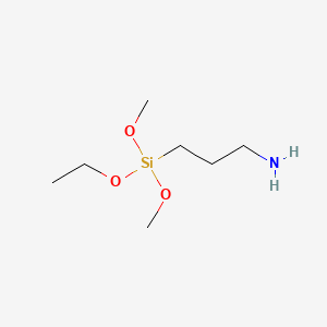 molecular formula C7H19NO3Si B14609808 3-[Ethoxy(dimethoxy)silyl]propan-1-amine CAS No. 61083-95-2