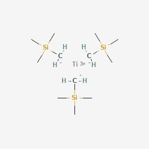 molecular formula C12H33Si3Ti B14609825 Titanium(3+) tris[(trimethylsilyl)methanide] CAS No. 60820-01-1