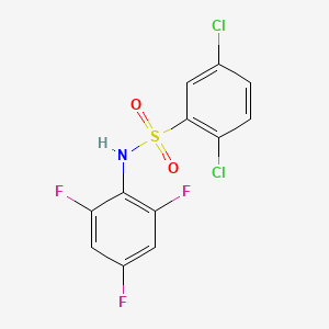 2,5-Dichloro-N-(2,4,6-trifluorophenyl)benzene-1-sulfonamide