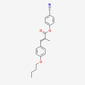 4-Cyanophenyl 3-(4-butoxyphenyl)-2-methylprop-2-enoate