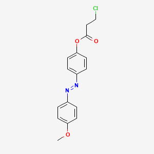 4-[(E)-(4-Methoxyphenyl)diazenyl]phenyl 3-chloropropanoate